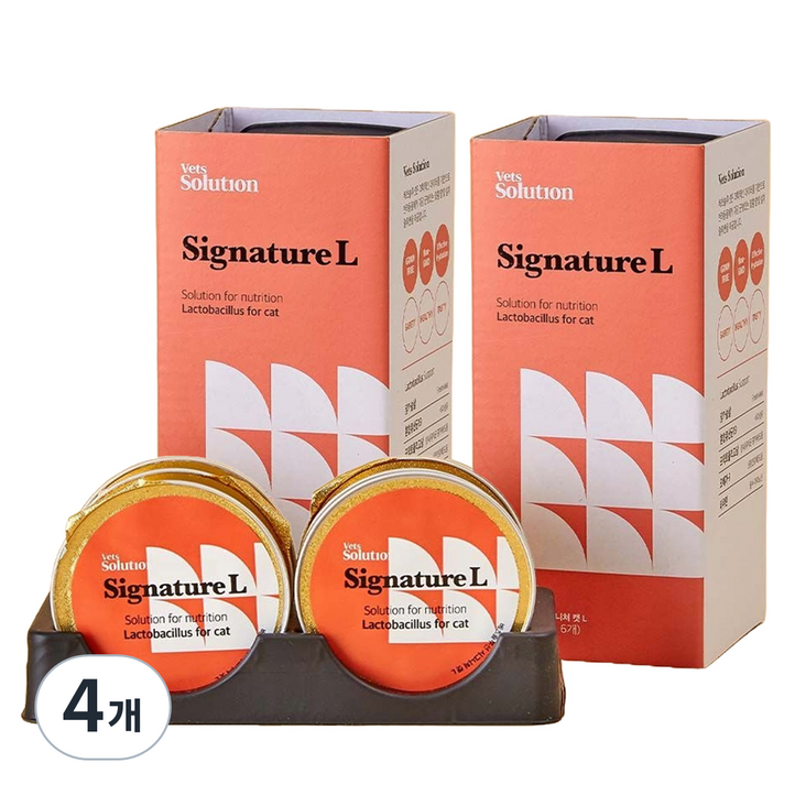 베츠솔루션 강아지 시그니처캔 L 유산균 for cat 6p, 유산균 for cat 12p, 180g, 4개