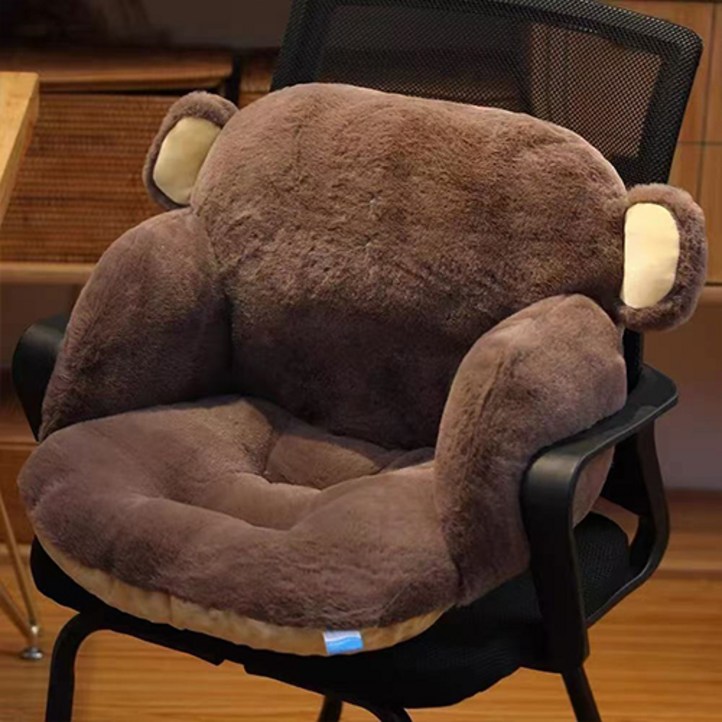 더플로우커머스 몽글몽글 애니멀 친구들 의자 등받이 방석