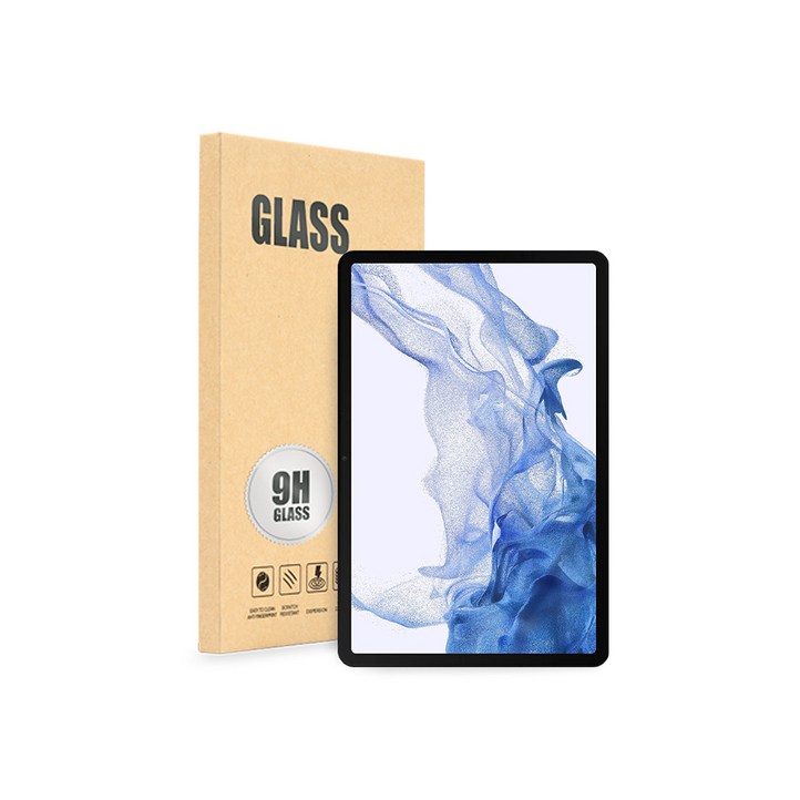 아이디스킨 삼성 호환 갤럭시탭 S8 플러스 12.4인치 SMX800 강화유리 액정 보호필름, 1개