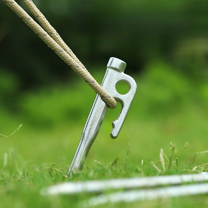 캠핑 고강도 스테인리스 텐트 단조펙 타프펙 4P 6P세트, 30cm