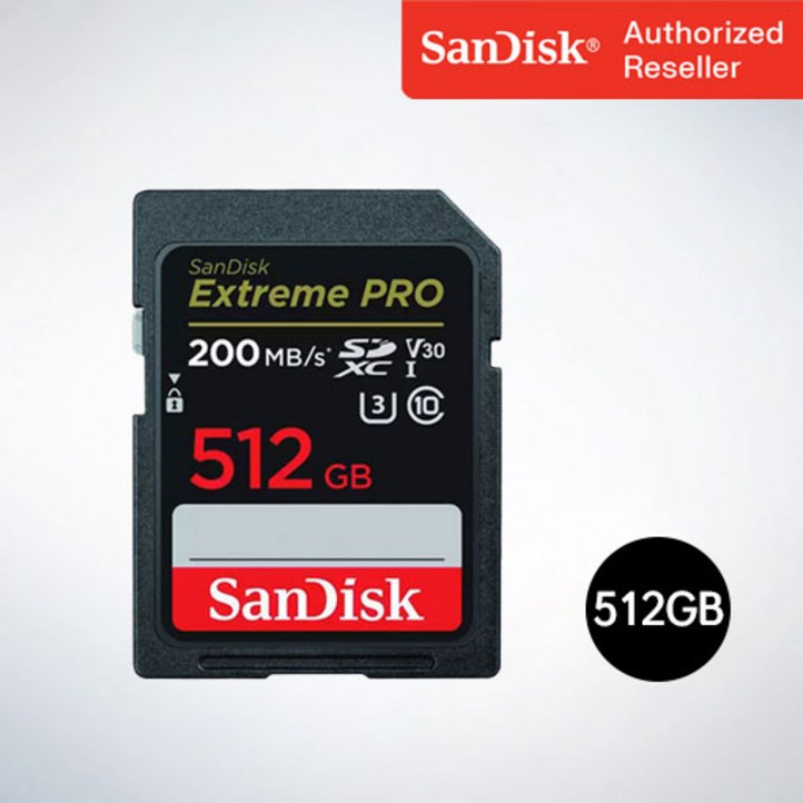 샌디스크 SD메모리카드 SDXC  Extreme Pro 익스트림 프로 UHS-I SDXXD 512GB 3