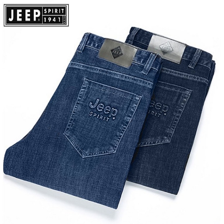 JEEP Spirit 지프스피릿 남성 청바지 마이크로 탄성 미드 웨이스트 팬츠 비즈니스 캐주얼 청바지 Jeans26812