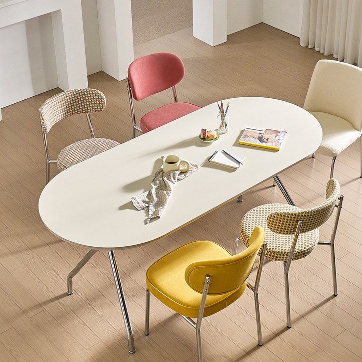 스테이인무드 리바인1800 타원형 세라믹 식탁 테이블