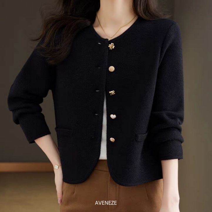 여성 고급 데일리 외출용 니트 가디건 AVFW24FC206