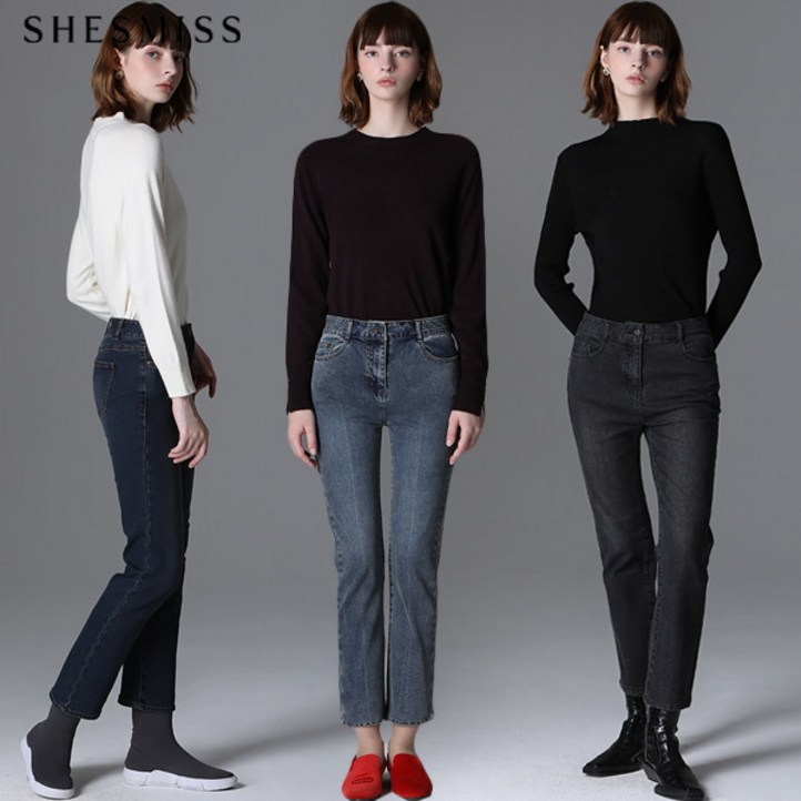 쉬즈미스 워싱 스트레이트 데님 팬츠 택가격 178000원 쉬즈미스 워싱 스트레이트 데님 팬츠 택가격 178000원