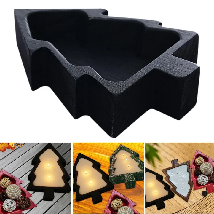 크리스마스 트리 서빙 트레이 파티 장식 다용도 청소가 쉬운 나무