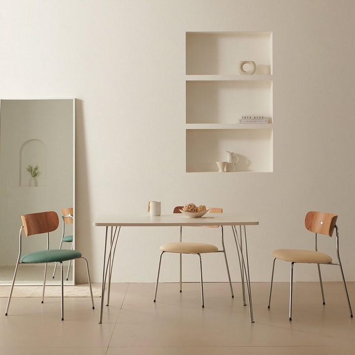 미드센추리 클로에 800 1000 1200 1400 원형 반타원형 라운드 테이블 식탁 화이트, 실버, 1400 라운드형 화이트