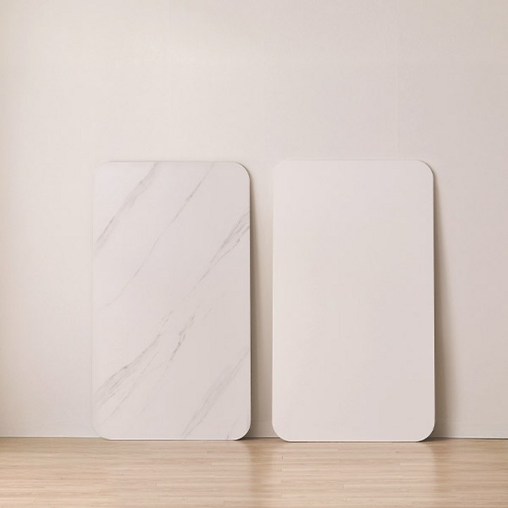 스칸디아 손쉬운 교체 화이트 포세린 12T 통세라믹 식탁 테이블 상판 교체용 1400 1600 1800