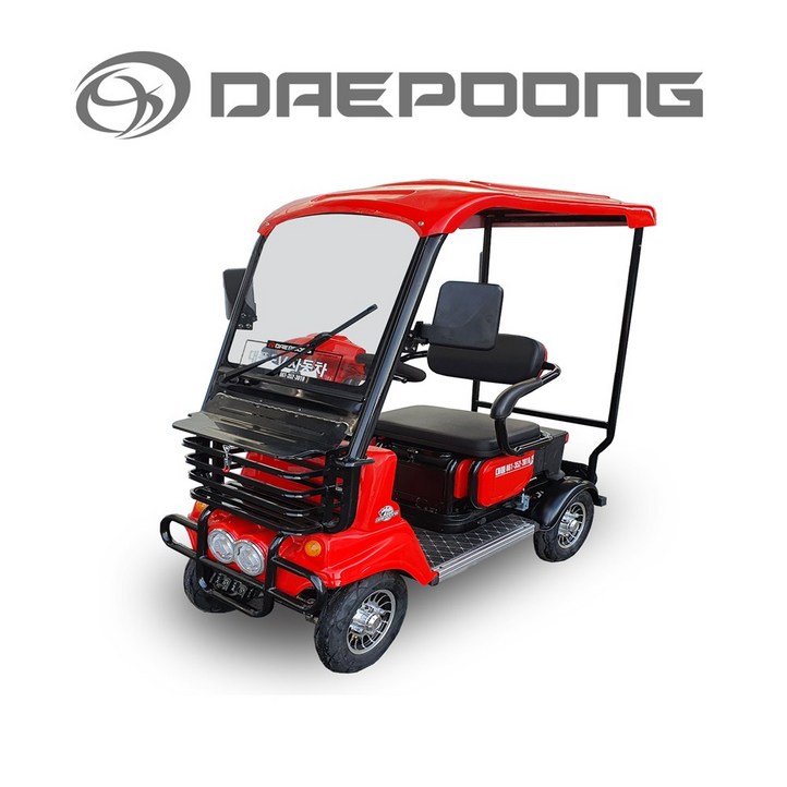 대풍전기차 유압 브레이크 주차장 루루1 노인전동차 2인승가능 사륜전기스쿠터