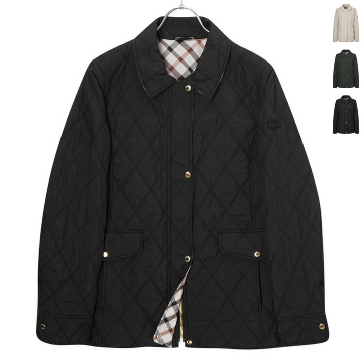 닥스 골프 우먼 로고 패치 퀼팅 점퍼 90105 size 여성 의류 경량 자켓