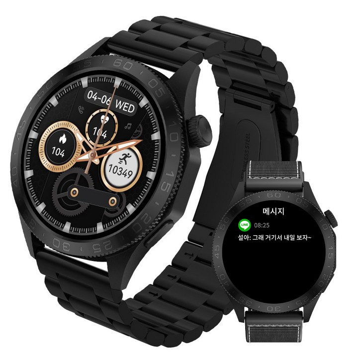 Wapik 스마트워치 ST20 블루투스 통화가능 AOD 웨어러블 GPS 한글판 1.43인치 Wapik 스마트워치 ST20 블루투스 통화가능 AOD 웨어러블 GPS 한글판 1.43인치