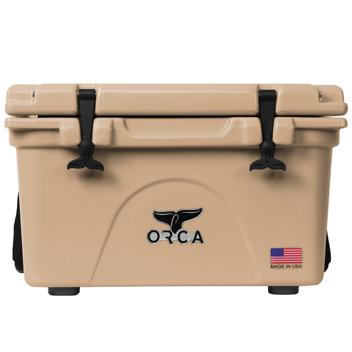 ORCA 오르카 쿨러  감성 캠핑 하드 쿨러 아이스박스 25L 보냉, 탄베이지, 24.61L