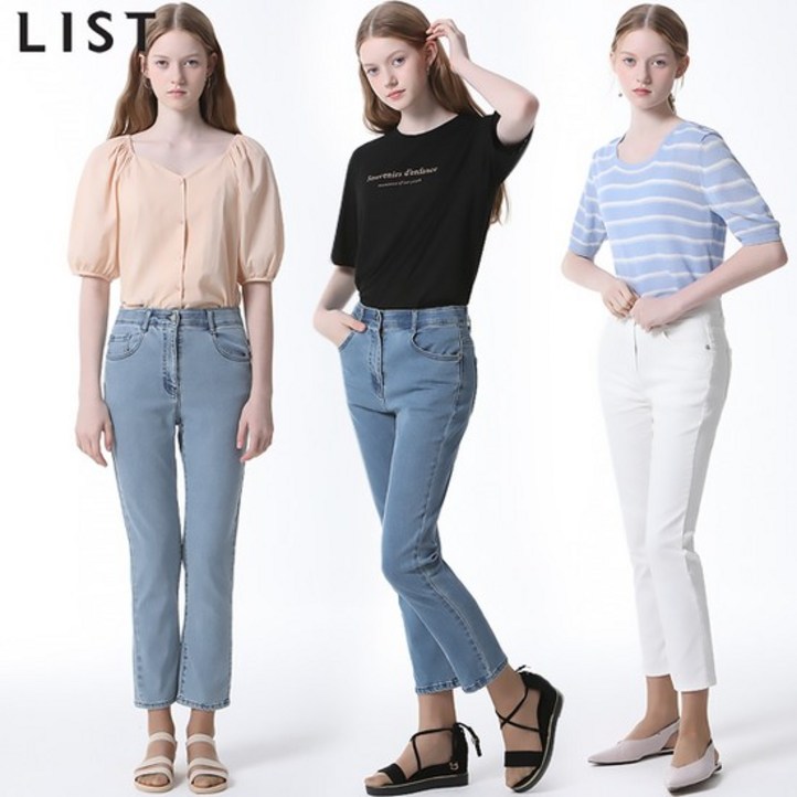 리스트 리스트LIST 스트레치 스키니 데님 팬츠