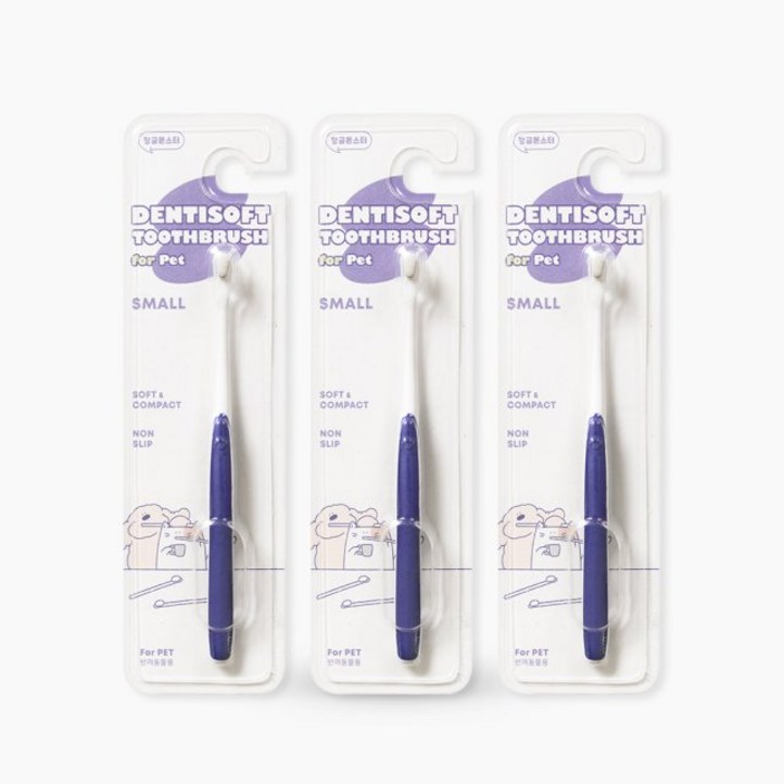 정글몬스터 덴티소프트 반려동물 칫솔 S