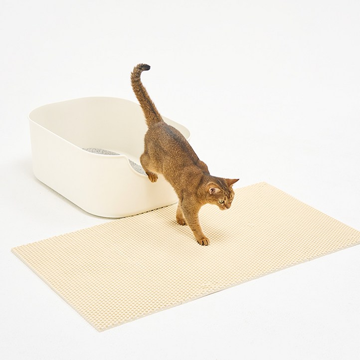 헨로포우 고양이 모래매트, 단일색상, 1세트