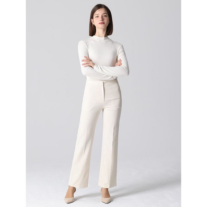 LIST 히든 버튼 스트레이트 셋업 팬츠 택가격 138000원