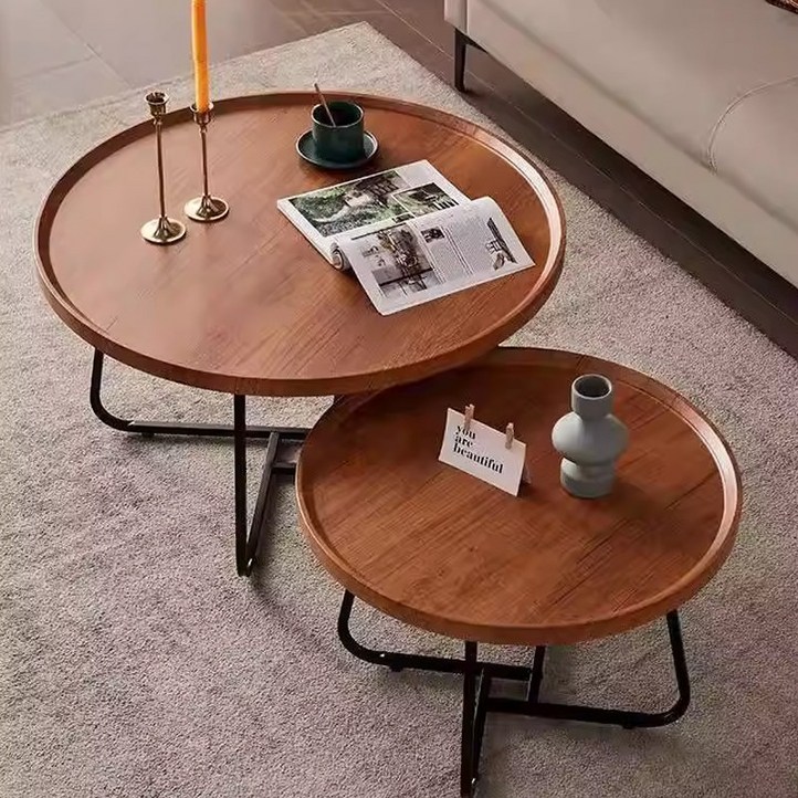 MRS 다용도 티테이블 대나무 좌식 식탁 낮은 사이드테이블 쇼파테이블 간이 좌식테이블 거실탁자 원탁