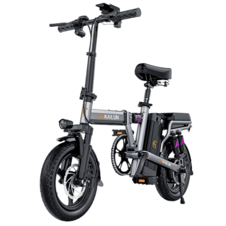 윈드바이크 접이식 전기자전거 48v 고출력 대용량 언덕길 전동 바이크 자토바이 PAS 배달, 그레이 M5, 알루미늄 합금