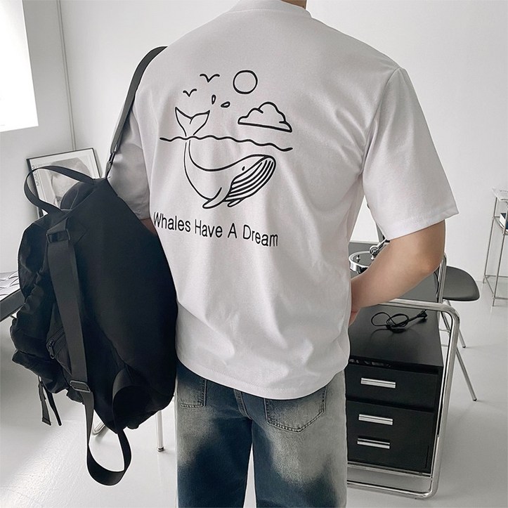 꼰스 세로 oNL 레터링 티셔츠 - 투데이밈