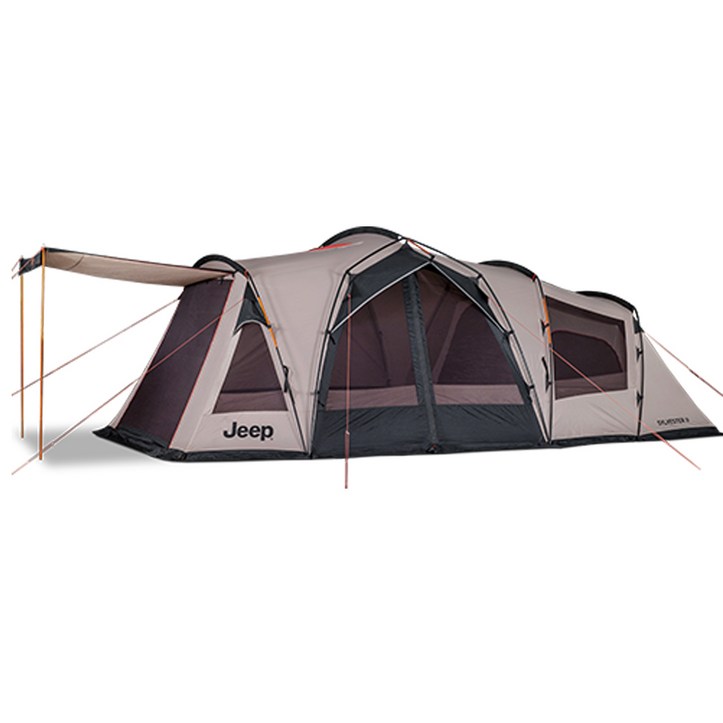 [지프] 실베스터2 대형 리빙쉘 텐트 / 루프플라이 포함 패밀리 텐트