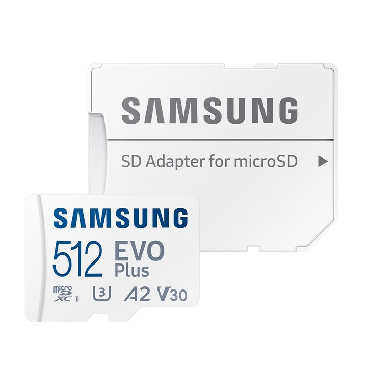 삼성 마이크로 SD 메모리 카드 EVO PLUS MICRO SD 메모리 블랙박스 스마트폰 메모리 카드보관 케이스, 512GB