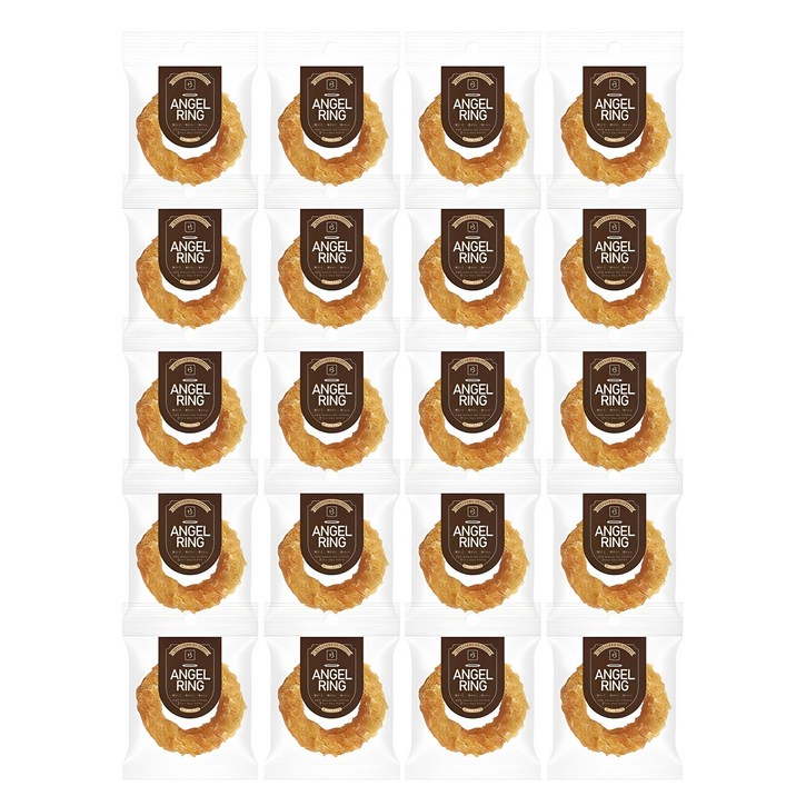 브리더랩 강아지 엔젤링 건조간식, 혼합맛칠면조닭고기소힘줄, 15g, 20개