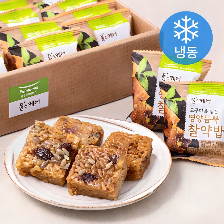 풀무원 풀스케어 고구마를 넣은 영양듬뿍 찰약밥 냉동, 40g, 20개입, 1개