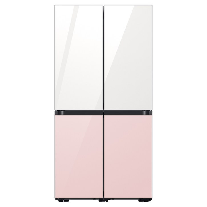 삼성전자 BESPOKE 프리스탠딩 4도어 냉장고 RF85B911155 875L 방문설치, 글램 화이트 + 글램 핑크, RF85B911155 5