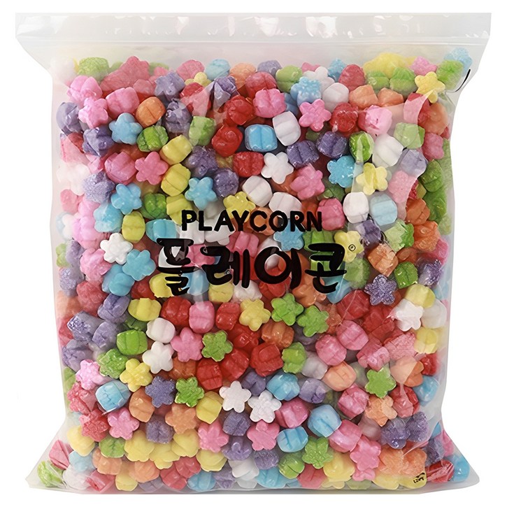 플레이콘 꽃모양 만들기재료 리필 800p 세트