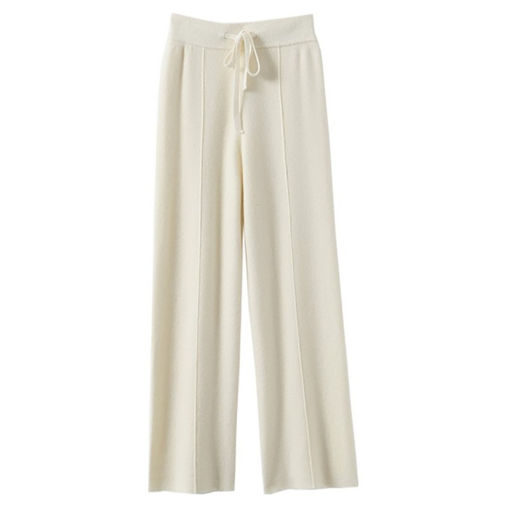 마켓에이 여성용 소이 니트 와이드 팬츠