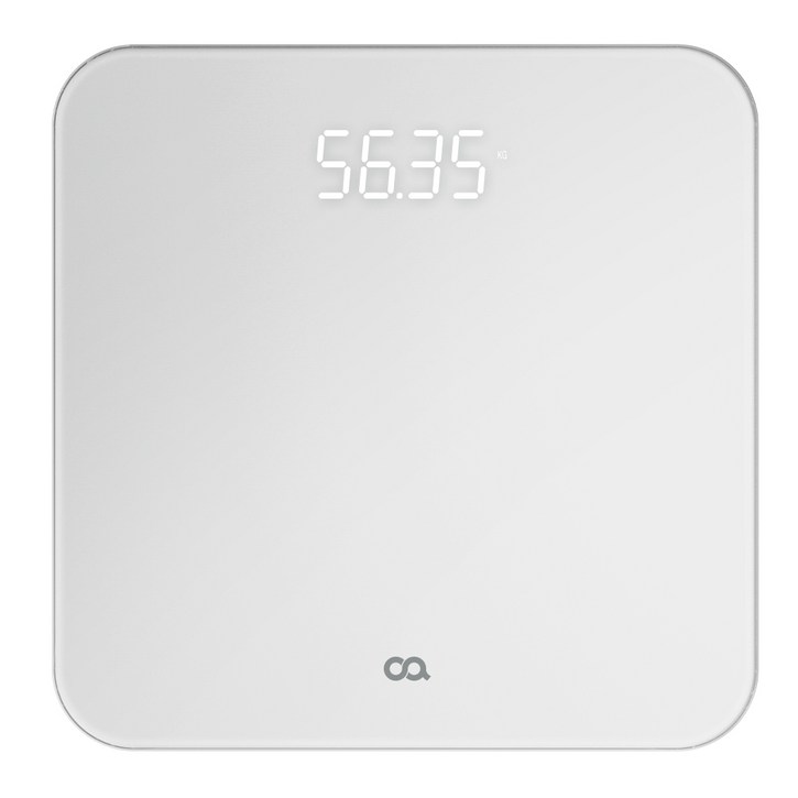 오아 LED 고정밀 디지털 체중계, 단일상품, 화이트, 1개