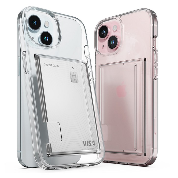 신지모루 2장 수납 에어클로 카드슬롯 휴대폰 케이스