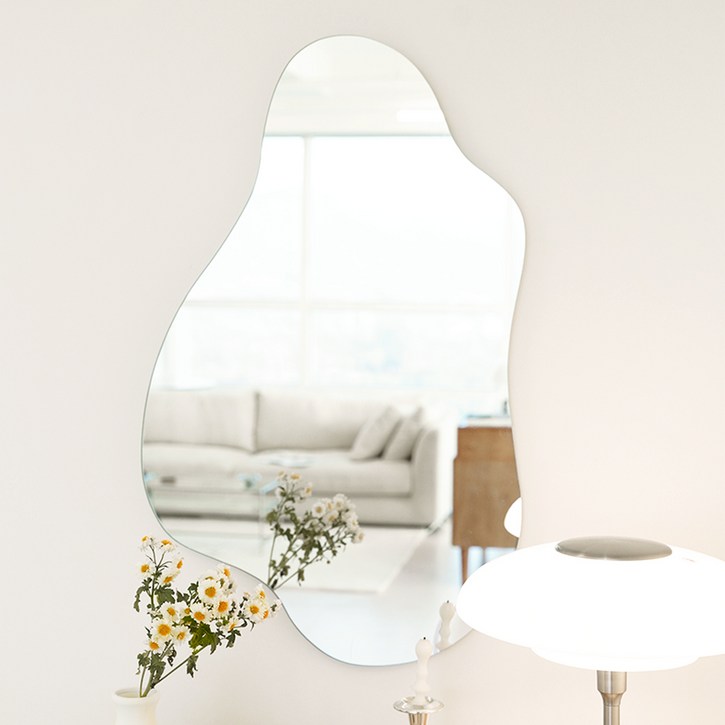 바스포르 블룸 비정형 벽걸이 거울 와이드 10