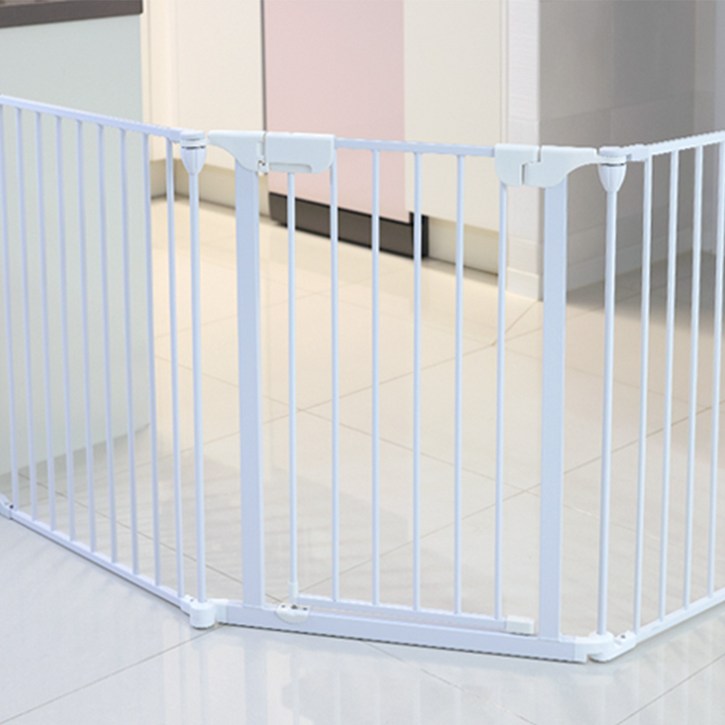 21세기트랜드 펫스타 NPD560 접이식 반자동 안전문 울타리 일반 도어형, 화이트, 1개