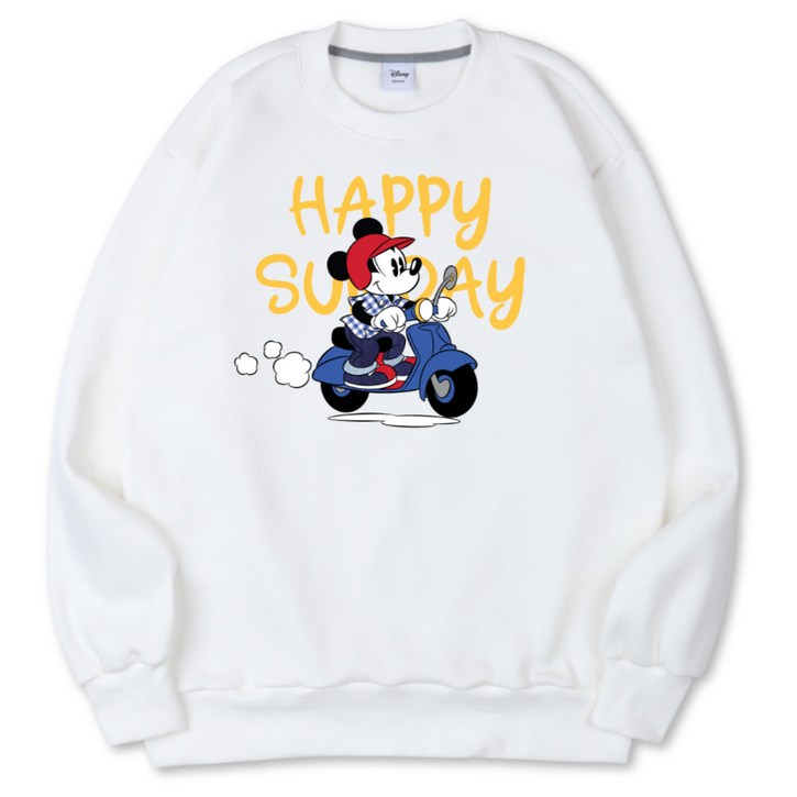 벤힛 디즈니 정품 미키 DNMKOM1010F 오버핏 특양면 맨투맨 빅사이즈