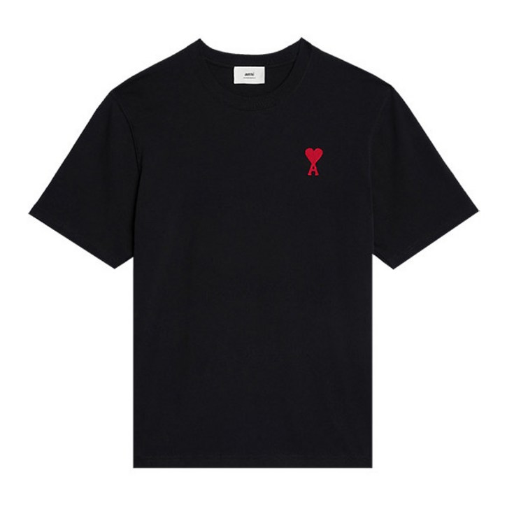 [아미] 하트 로고 반팔 티셔츠 UTS004 726 009 BLACK/RED [AIC117 7