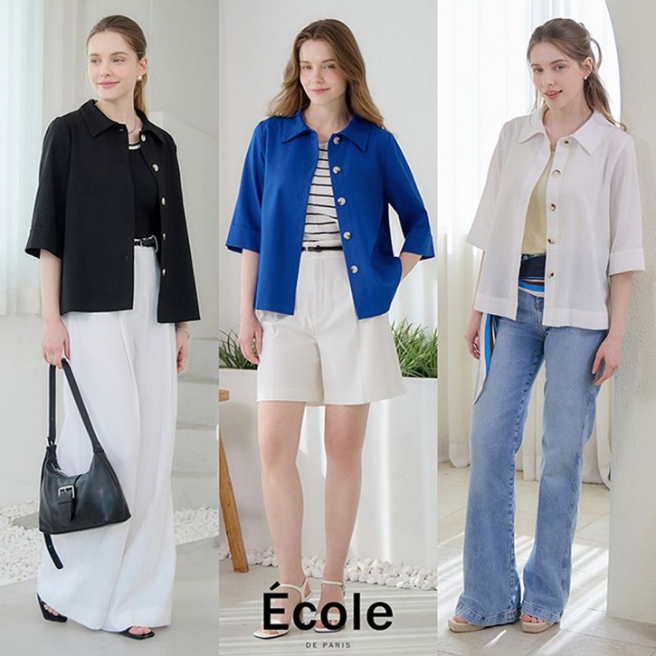 에꼴드파리 인견블렌디드자켓