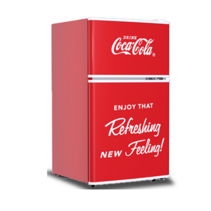르비딕 코카콜라 투도어 미니냉장고 레트로 냉동고 온장고 슬림형 사무실 기숙사 원룸 저소음