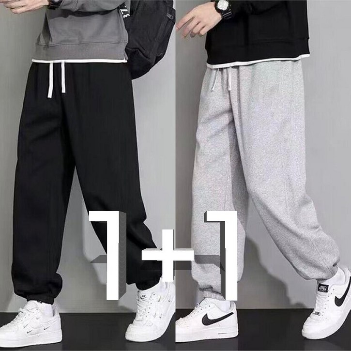 BIKASU 11 남자 데일리 컴포트 트레이닝바지 사계절 밴딩 츄리닝바지 조거팬츠