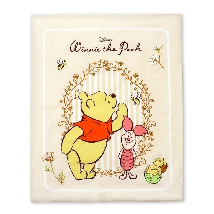 un doudou 베이비 이불 커버 105×130cm 디즈니 푸와 피글렛 NZ8125-A