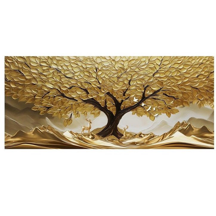 황금 액자 돈나무 풍수 나무 현관 돈들어오는 그림, 4692 머니 트리