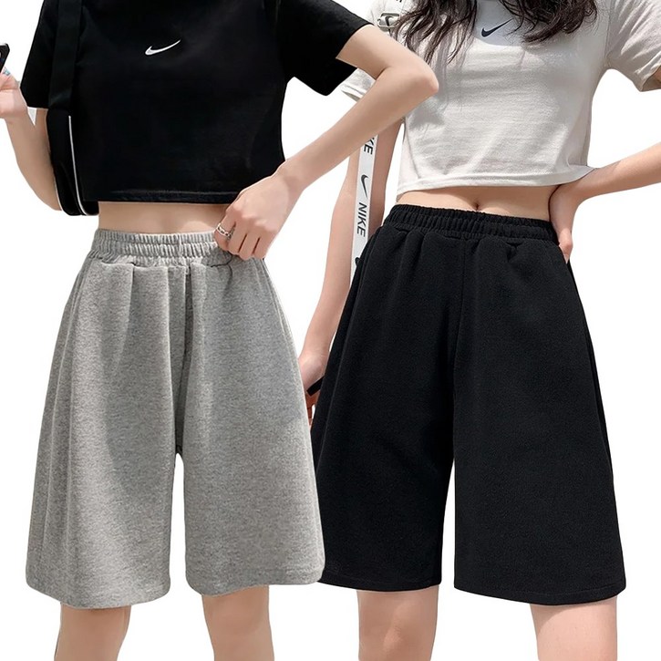 코코라벨라 여성 5부 트레이닝 반바지  2종세트