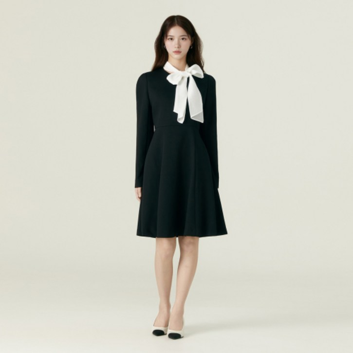 로엠 여성용 보트넥 타이원피스