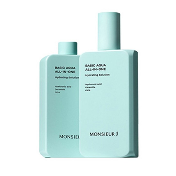 무슈제이 본사 무슈제이 베이직 아쿠아 수분 진정 올인원 200ml 2개