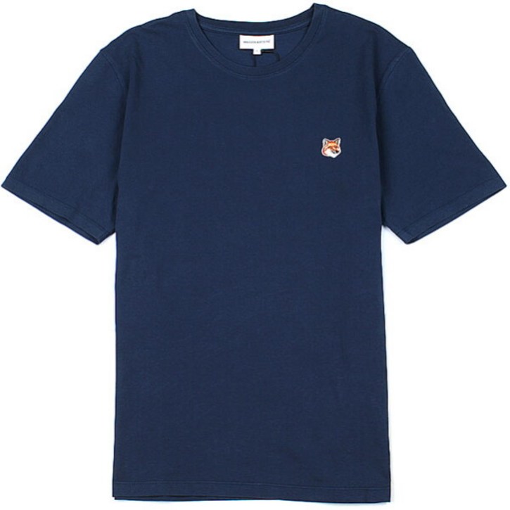 메종키츠네 24SS  남성 폭스헤드 레귤러 반팔티 LM00104KJ0008 P476 잉크블루