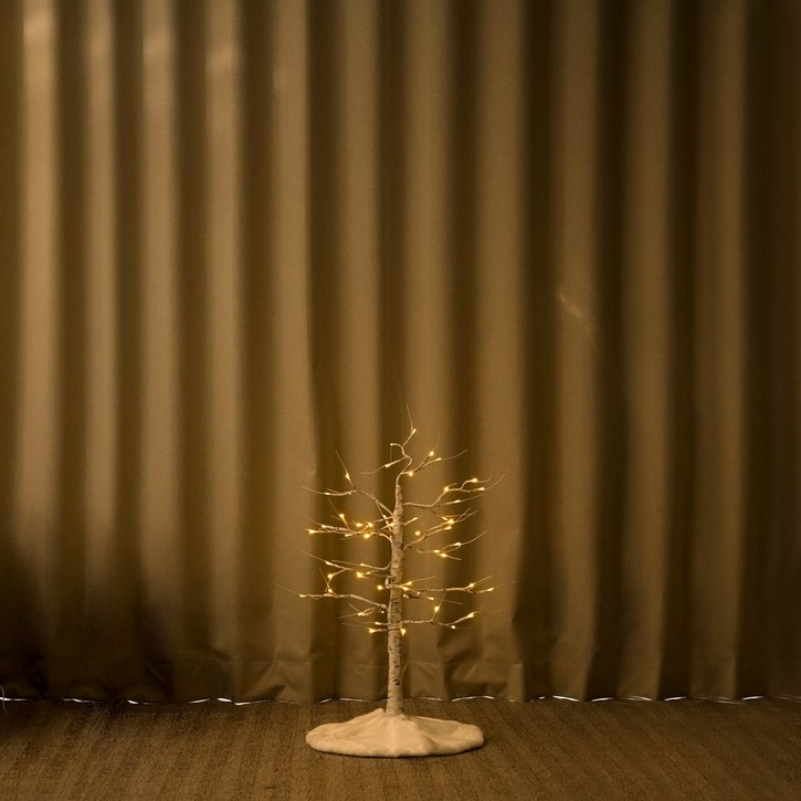 [주식회사 대한몰] 자작나무 화이트 트리 크리스마스 감성 세트 60cm+스커트S+어댑터포함, 단품 10