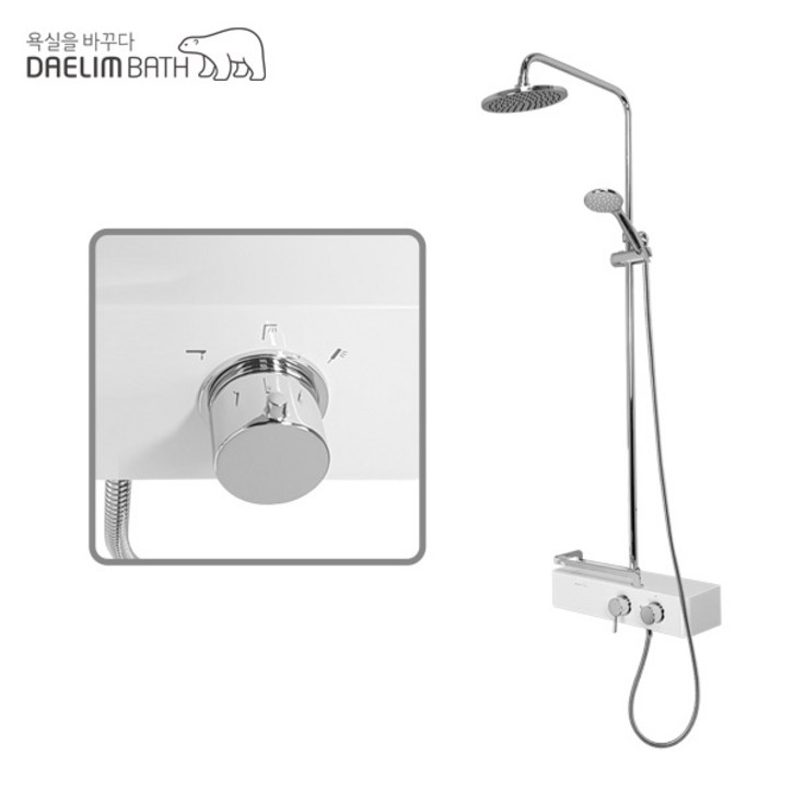 [고치고] 대림바스 DL-B6011 출장설치 해바라기 레인 샤워기 수전 선반형 수전 수도꼭지 무료배송