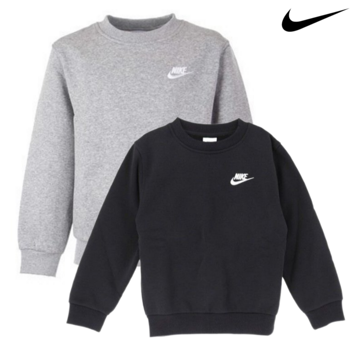 백화점 정품 나이키 키즈 주니어 맨투맨 겨울 플리스 스몰로고