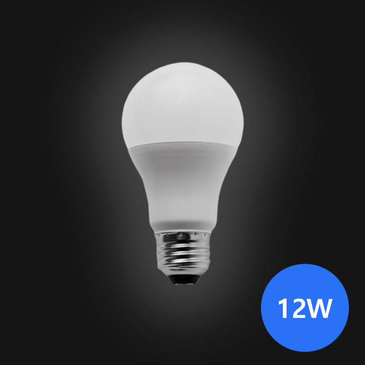 e26 소켓 LED 전구 12W 주광색(흰색빛,6500K), 주광색, 45개