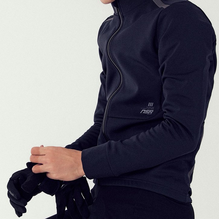 NSR 클럽 스탠다드 소프트쉘 자켓 남성 가을 겨울 방풍 점퍼 자전거복 라이딩복 상의